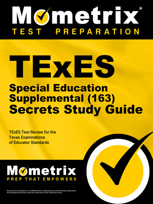 Cover image for TExES Special Education Supplemental (163) Secrets Study Guide